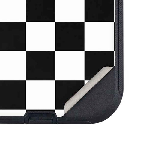 Black and White Checkered Otterbox Defender iPhone Skin