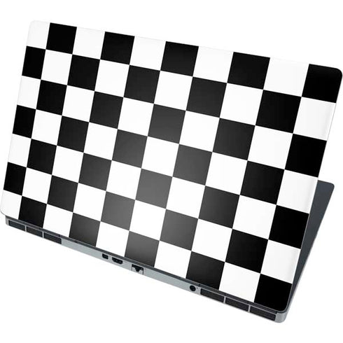 Black and White Checkered Dell Precision Skin