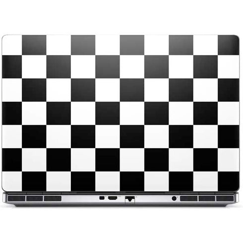 Black and White Checkered Dell Precision Skin