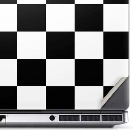 Black and White Checkered Dell Precision Skin