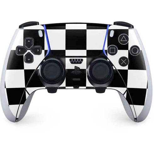 Black and White Checkered PlayStation PS5 Skins