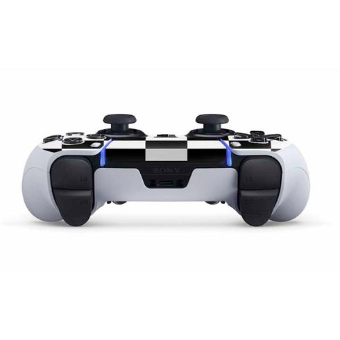 Black and White Checkered PS5 DualSense Edge Pro Controller Skin