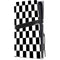 Black and White Checkered PS5 Pro Disk Console Skin