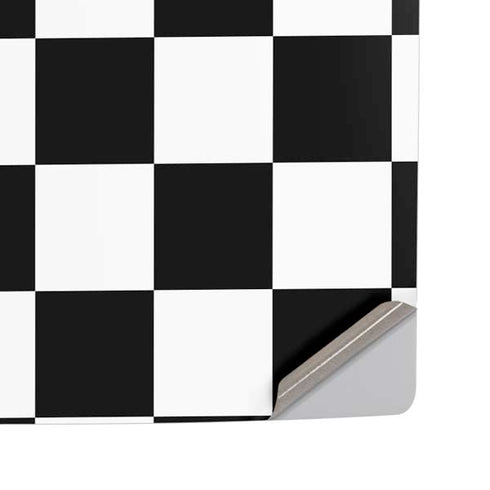 Black and White Checkered PS5 Pro Disk Console Skin