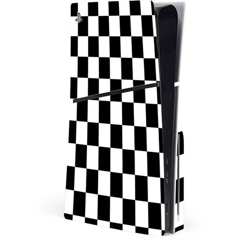 Black and White Checkered PlayStation PS5 Skins