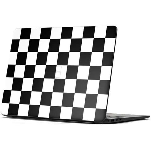 Black and White Checkered Surface Laptop 7 13.8in Skin