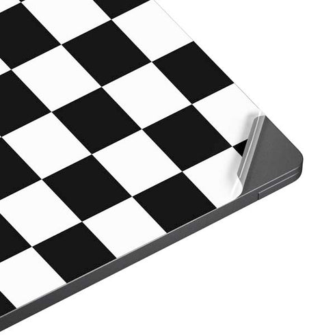 Black and White Checkered Surface Laptop 7 13.8in Skin