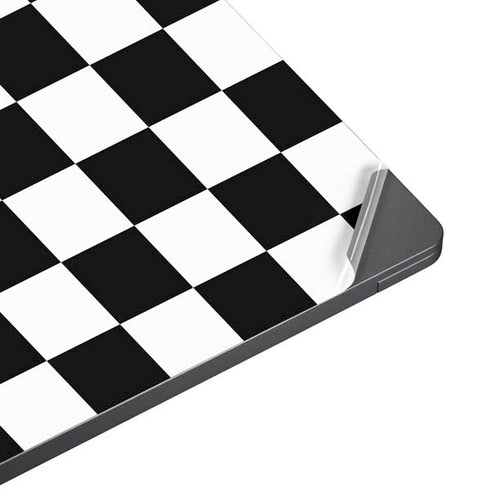 Black and White Checkered Surface Laptop 7 15in Skin