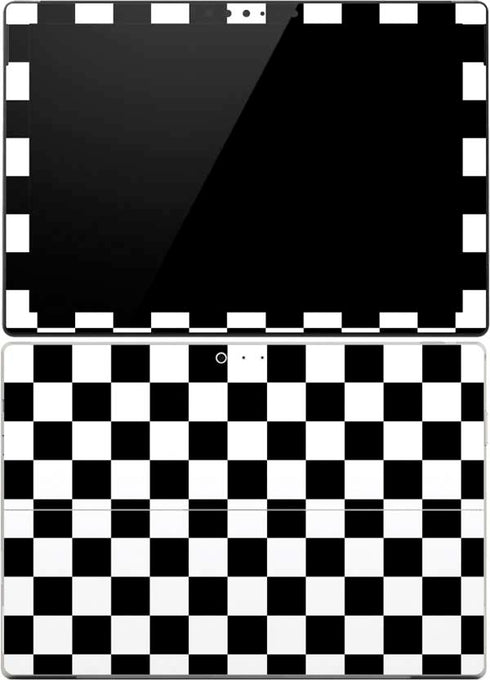 Black and White Checkered Surface Pro (2017) Skin
