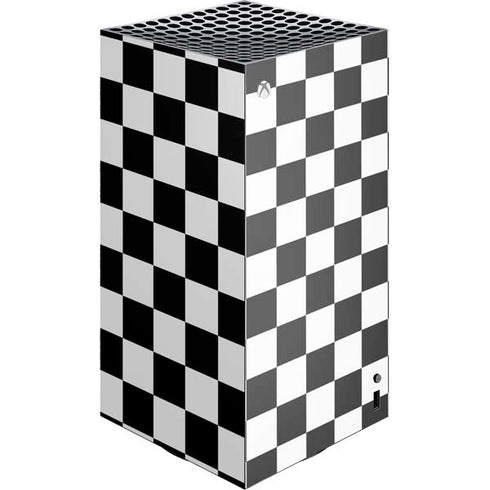 Black and White Checkered XBox Series X Digital Edition Console Skin