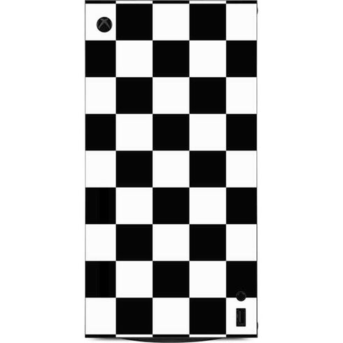 Black and White Checkered XBox Series X Digital Edition Console Skin