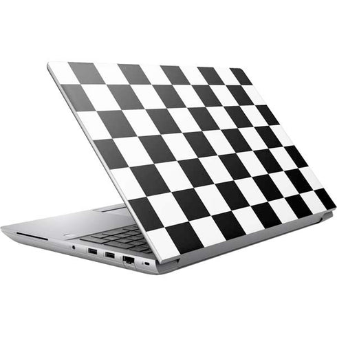 Black and White Checkered HP ZBook Fury 16 G10 Skin