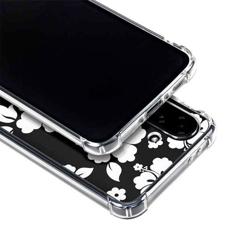 Black and White Galaxy A36 5G Clear Case