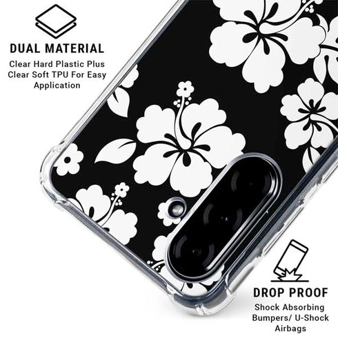 Black and White Galaxy A36 5G Clear Case