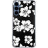 Black and White Galaxy A55 5G Clear Case