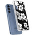 Black and White Galaxy A55 5G Clear Case