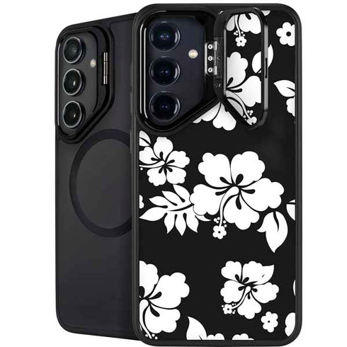 Black and White Galaxy S24 Kickstand Case