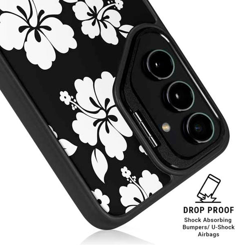 Black and White Galaxy S24 Kickstand Case