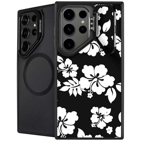 Black and White Galaxy S25 Ultra Kickstand Case