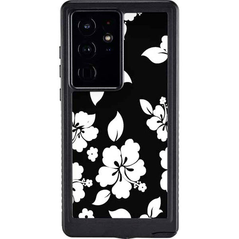 Black and White Galaxy S24 Ultra Waterproof Case