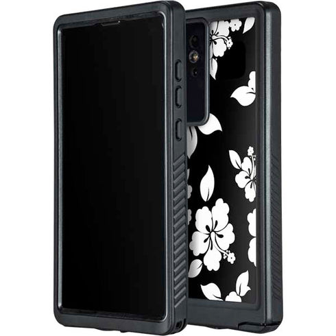 Black and White Galaxy S24 Ultra Waterproof Case