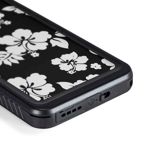 Black and White Galaxy S24 Waterproof Case