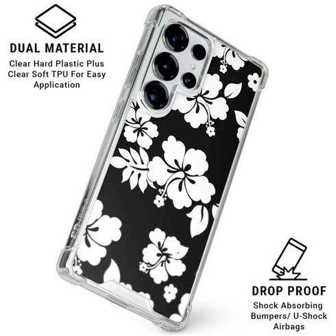 Black and White Galaxy S25 Ultra Clear Case