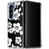 Black and White Galaxy Z Fold5 5G Clear Case