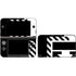 Black and White Geometric Shapes Nintendo Skins
