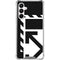 Black and White Geometric Shapes Galaxy A16 5G Clear Case