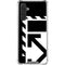 Black and White Geometric Shapes Galaxy A17 Clear Case