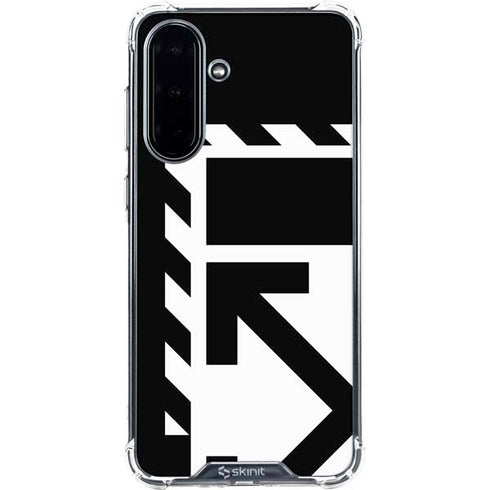 Black and White Geometric Shapes Galaxy A36 5G Clear Case
