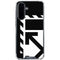 Black and White Geometric Shapes Galaxy A36 5G Clear Case