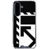 Black and White Geometric Shapes Galaxy A36 5G Clear Case