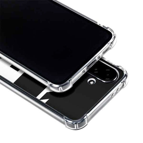 Black and White Geometric Shapes Galaxy A36 5G Clear Case