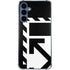 Black and White Geometric Shapes Galaxy A55 5G Clear Case