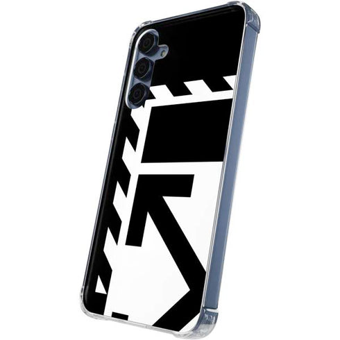 Black and White Geometric Shapes Galaxy A55 5G Clear Case