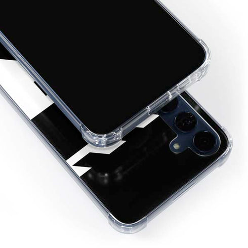 Black and White Geometric Shapes Galaxy A55 5G Clear Case