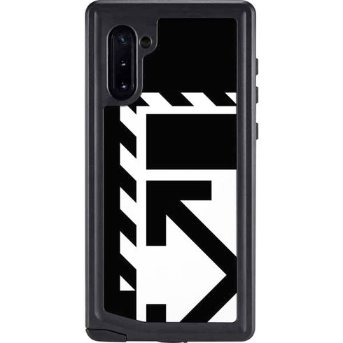 Black and White Geometric Shapes Galaxy Cases