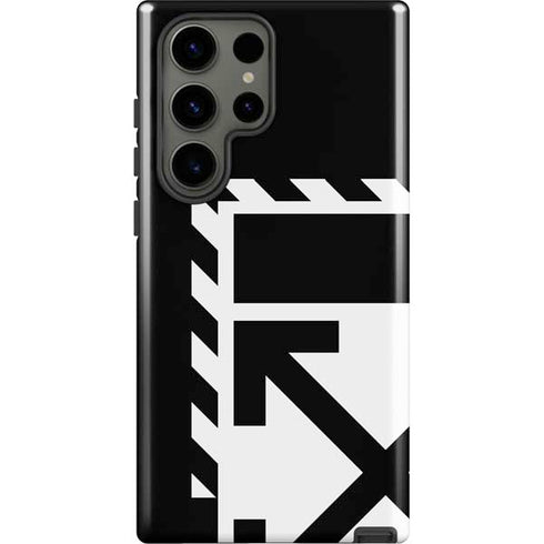 Black and White Geometric Shapes Galaxy S23 Ultra Pro Case