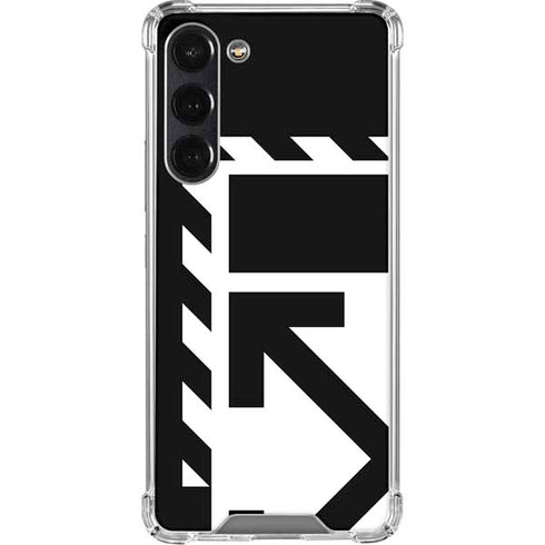 Black and White Geometric Shapes Galaxy S24 FE Clear Case