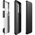 Black and White Geometric Shapes Galaxy S25 Impact Case