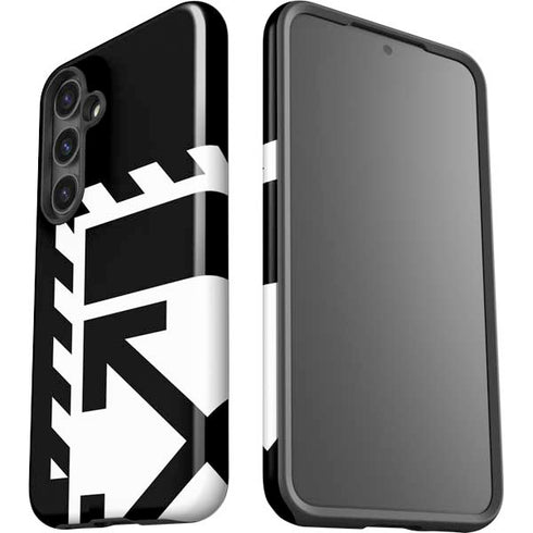 Black and White Geometric Shapes Galaxy S25 Impact Case