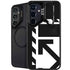 Black and White Geometric Shapes Galaxy S25 Kickstand Case