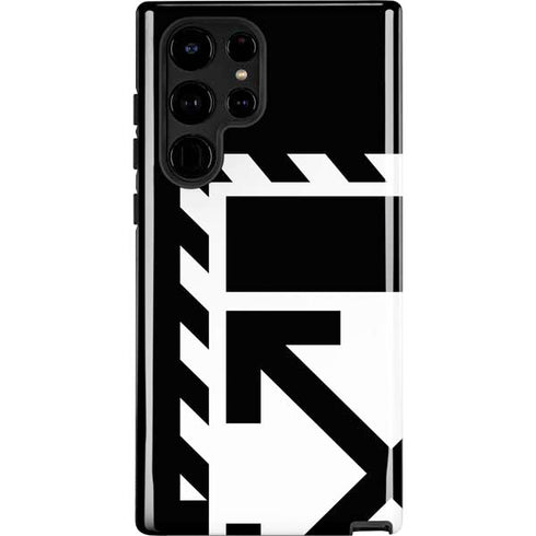 Black and White Geometric Shapes Galaxy S25 Ultra Impact Case