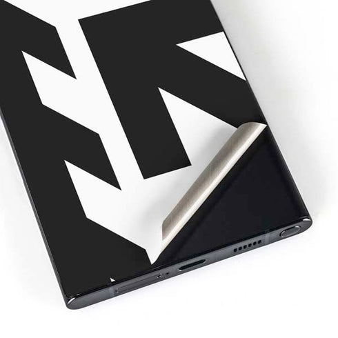 Black and White Geometric Shapes Galaxy S25 Ultra Skin