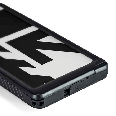 Black and White Geometric Shapes Galaxy S24 Ultra Waterproof Case