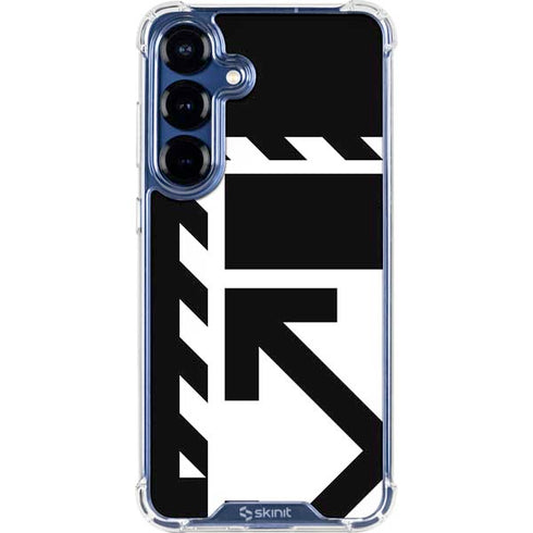 Black and White Geometric Shapes Galaxy S25 Clear Case