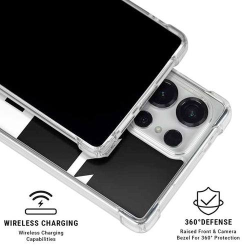 Black and White Geometric Shapes Galaxy S25 Ultra Clear Case