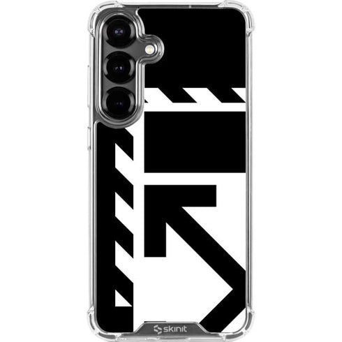 Black and White Geometric Shapes Galaxy S26 Clear Case